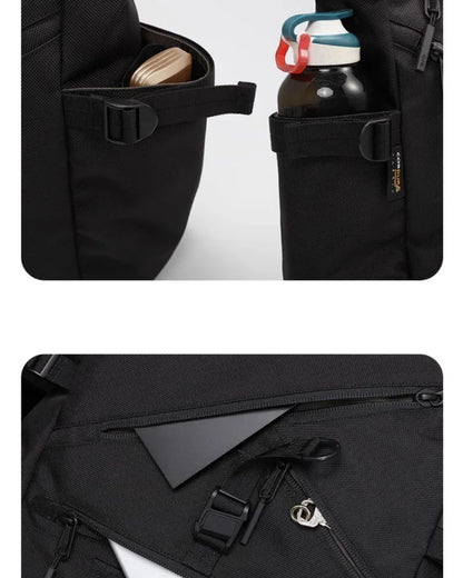 Roomy Chic Messenger Bag - messenger bag - Stylish Soft Techwear Horizontal Square Bag