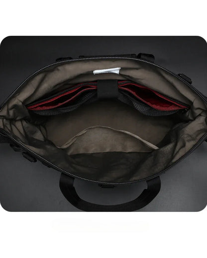 Roomy Chic Messenger Bag - soft square bag - Stylish Soft Techwear Horizontal Square Bag