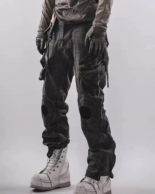Rugged Multi-Pocket Everyday Trousers - stylish cargo pants - Rugged Multi-Pocket Everyday Trousers for Style