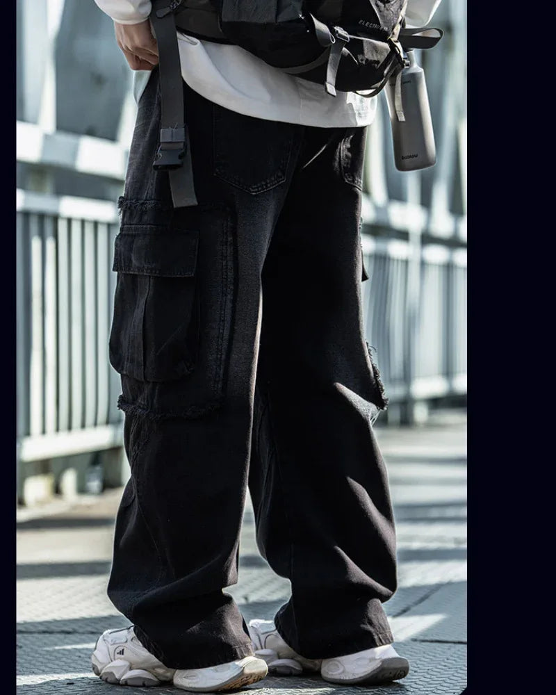 Rugged Style Straight-Leg Jeans -  casual pants - Stylish Straight-Leg Jeans for Everyday Comfort