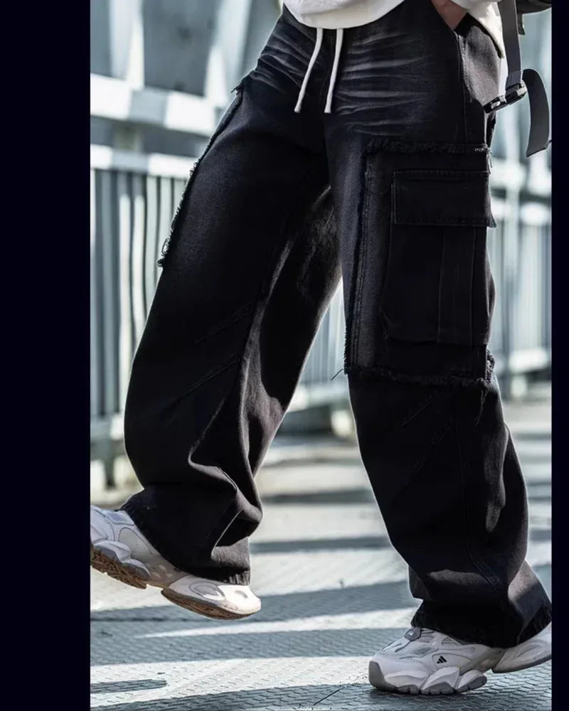 Rugged Style Straight-Leg Jeans -  comfortable straight jeans - Stylish Straight-Leg Jeans for Everyday Comfort