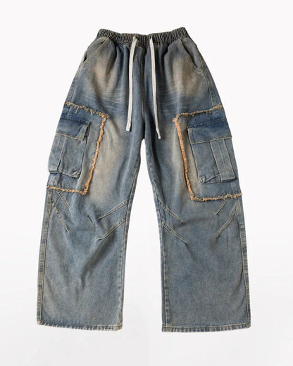 Rugged Style Straight-Leg Jeans - rugged jeans - Stylish Straight-Leg Jeans for Everyday Comfort