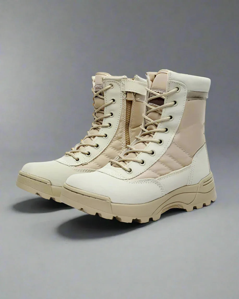 Rugged Tactical Hiking Footwear - techwear boots - Tactical Hiking Footwear for Urban Adventures