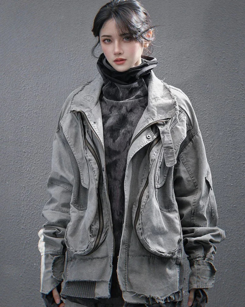 Rugged Vintage Paratrooper Jacket - durable flight jacket - Rugged Vintage Paratrooper Jacket for Men and Women