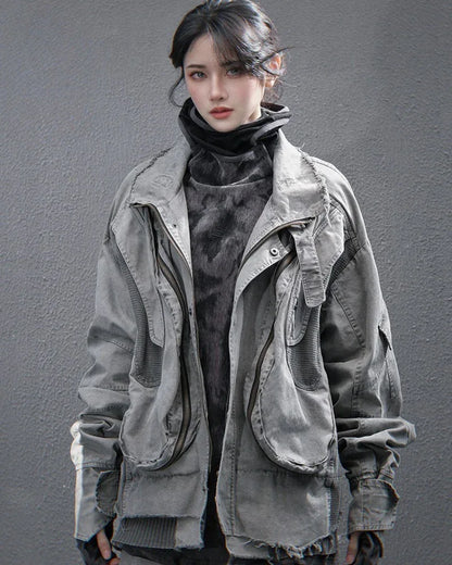 Rugged Vintage Paratrooper Jacket - durable flight jacket - Rugged Vintage Paratrooper Jacket for Men and Women