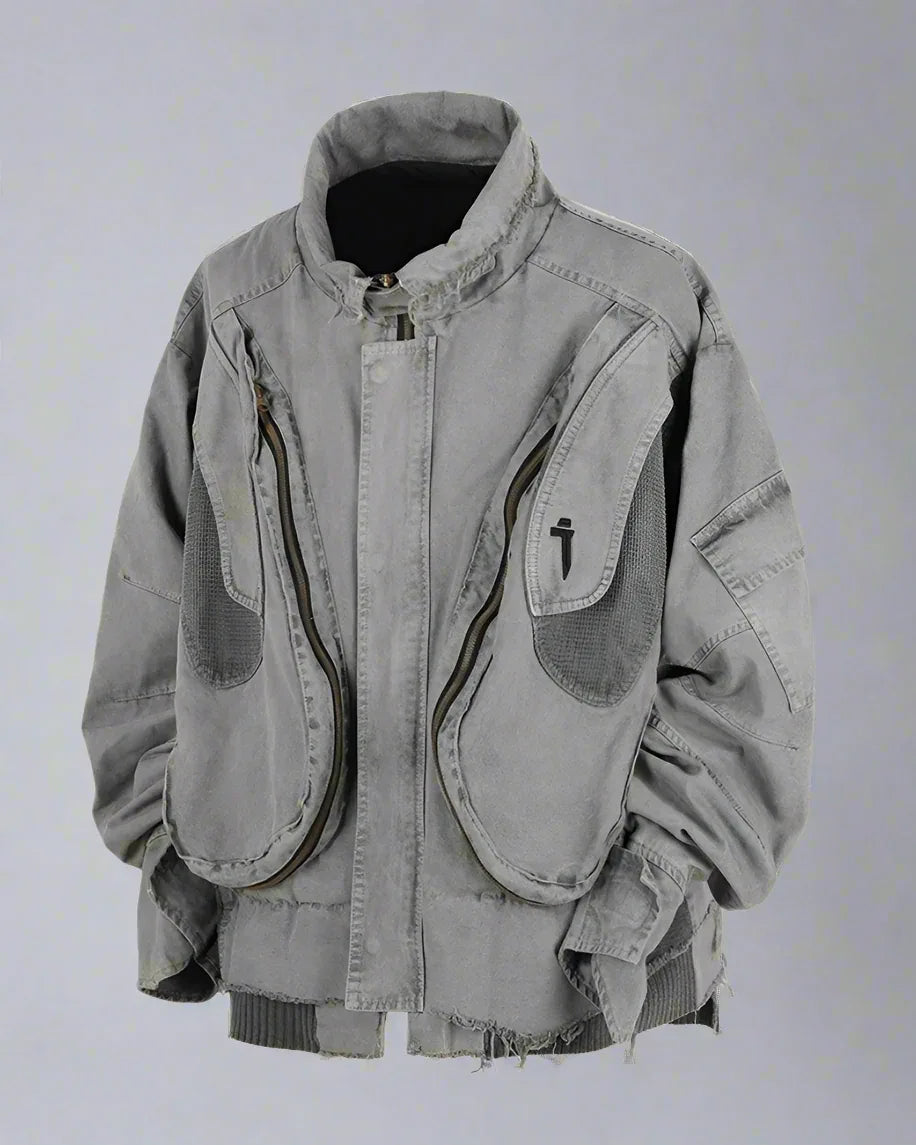 Rugged Vintage Paratrooper Jacket - paratrooper jacket - Rugged Vintage Paratrooper Jacket for Men and Women