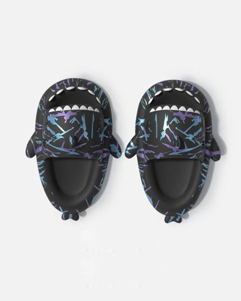Shark-Inspired Futuristic Footwear - shoes - Futuristic Shark-Inspired Everyday Slippers