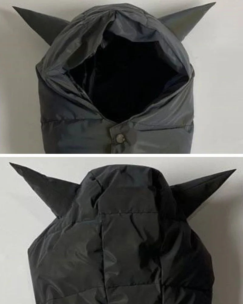 Shimmering Winter Tech Coat -  urban exploration coat - Sleek Reflective Winter Tech Coat for Outings