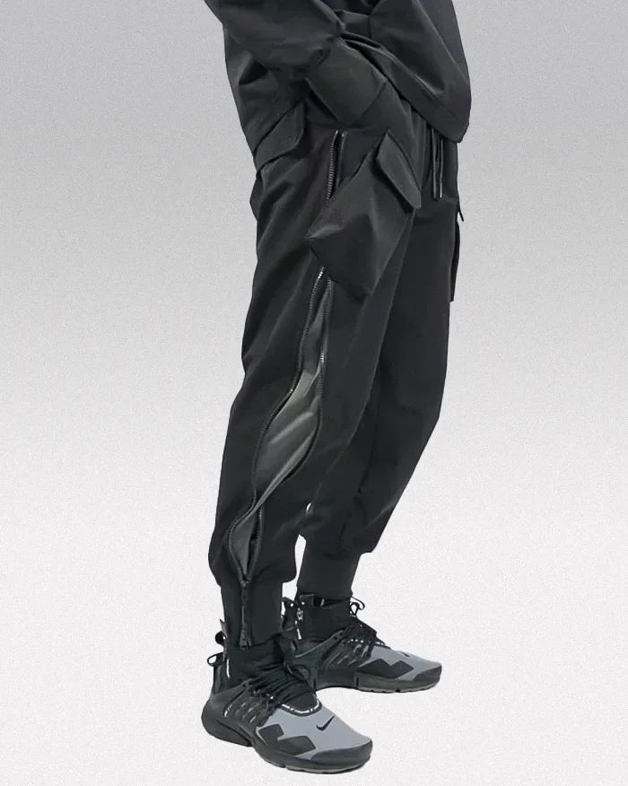 Side-Zipper Techwear Cargo Pants -  adjustable cuffs - Side-Zipper Techwear Cargo Pants for Comfort