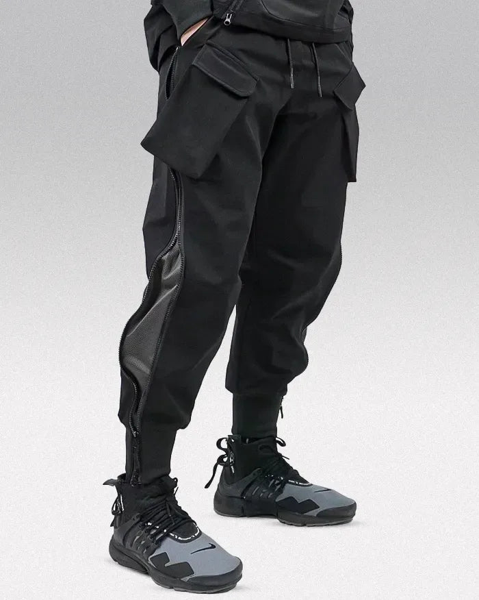 Side-Zipper Techwear Cargo Pants - cargo pants - Side-Zipper Techwear Cargo Pants for Comfort