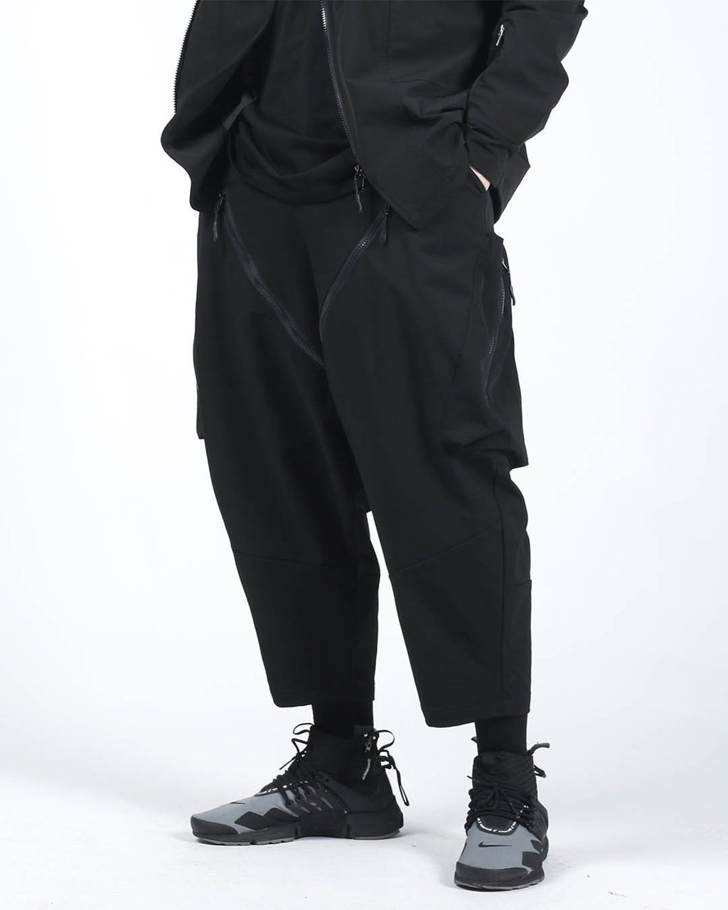 black baggy pants
