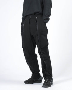 black zipper pants