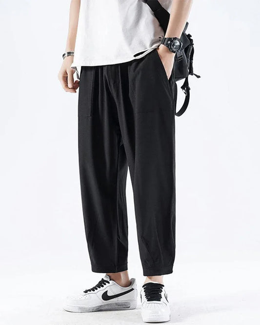 Silk Ankle Pants for Relaxed Vibes - silk pants - Lightweight Silk Ankle Pants for Summer Days