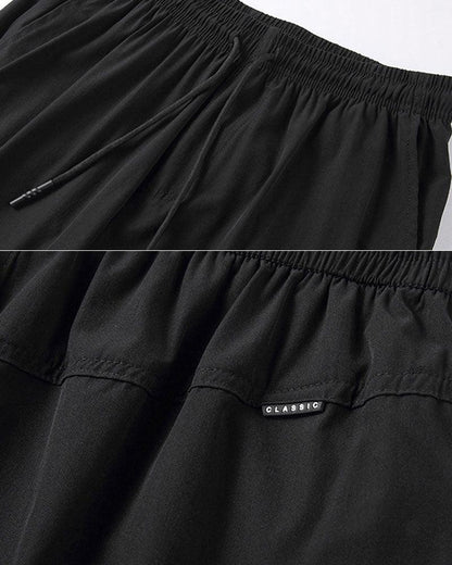 Silky Smooth Calf-Length Trousers -  machine-washable pants - Calf-Length Ice Silk Trousers for Summer