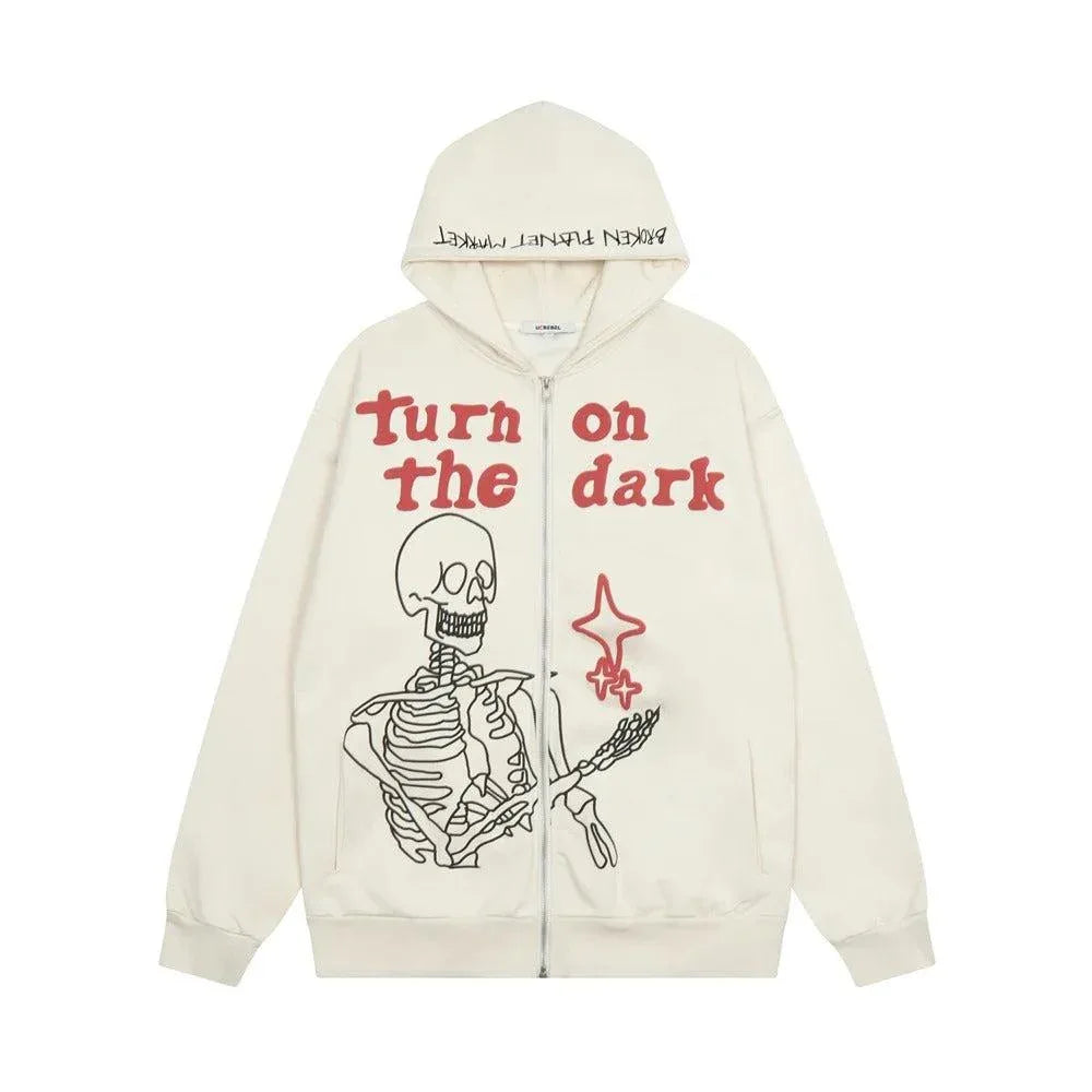 Skeleton sweater -  breathable polyester sweater - Trendy Skeleton Sweater for Y2K Fans