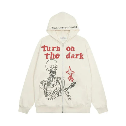 Skeleton sweater -  breathable polyester sweater - Trendy Skeleton Sweater for Y2K Fans