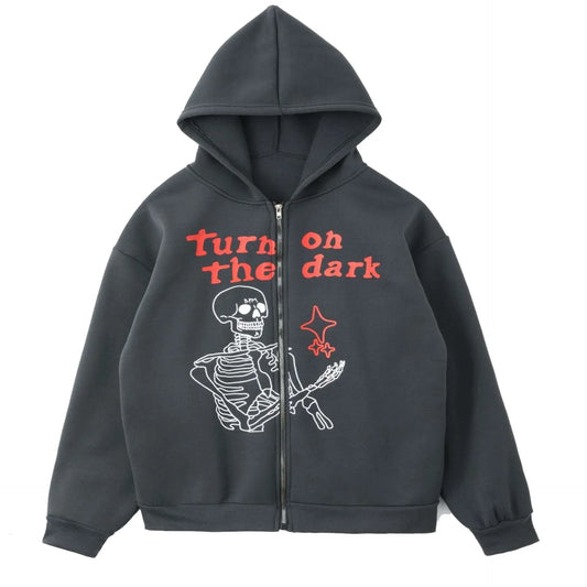 Skeleton sweater - skeleton sweater - Trendy Skeleton Sweater for Y2K Fans