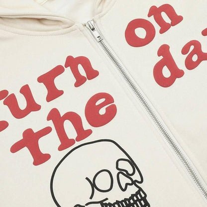 Skeleton sweater -  streetwear - Trendy Skeleton Sweater for Y2K Fans