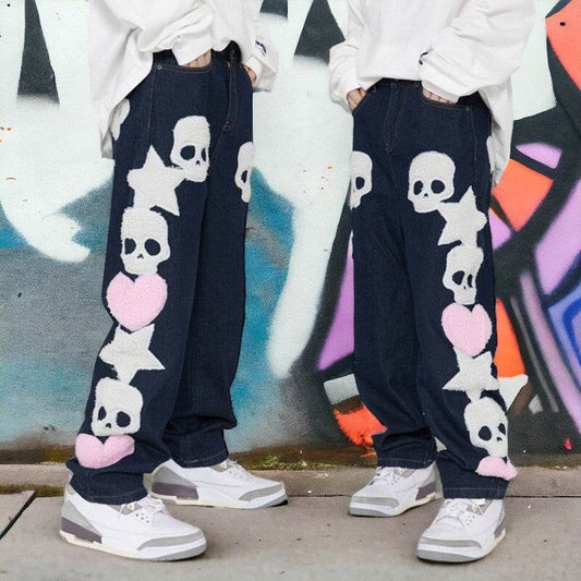 Skull Jeans - skull jeans - Skull Jeans for Bold Streetwear Style