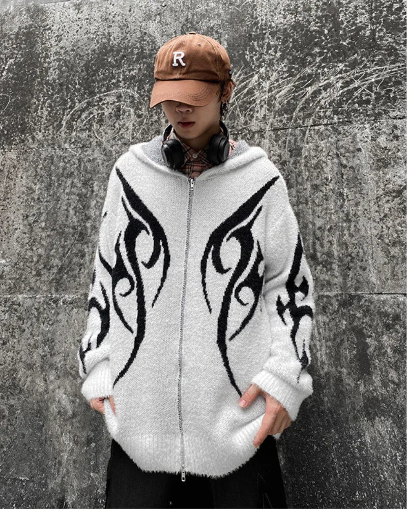 Sleek Black Hoodie Cardigan - hoodie - Stylish Black Hoodie Cardigan for Comfort
