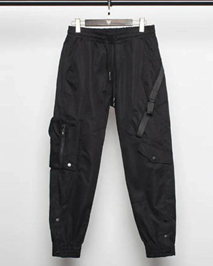 Sleek Black Slim Cargo Pants - cargo pants - Sleek Black Slim Cargo Pants for Modern Style
