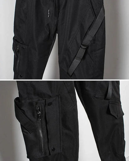 Sleek Black Slim Cargo Pants -  moisture-wicking pants - Sleek Black Slim Cargo Pants for Modern Style