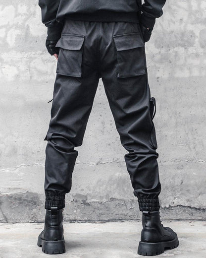 Sleek Black Slim Cargo Pants -  quick-drying cargo pants - Sleek Black Slim Cargo Pants for Modern Style