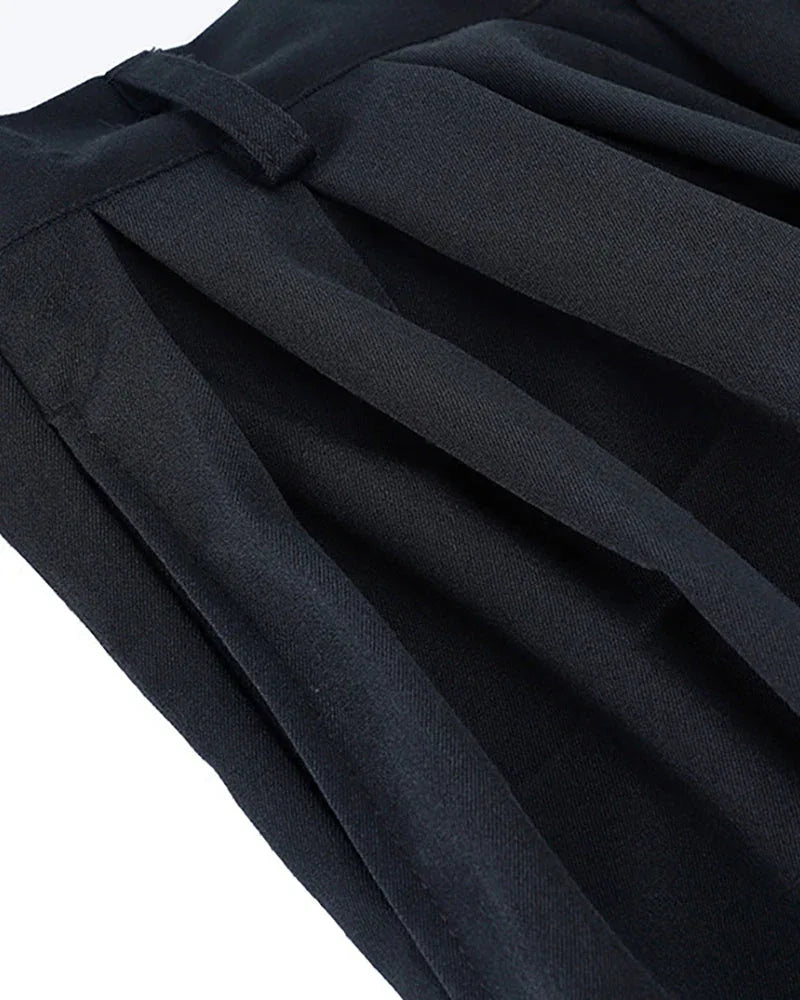 Sleek Black Tactical Cargo Pants -  black pants - Stylish Black Tactical Cargo Pants for Everyday Wear