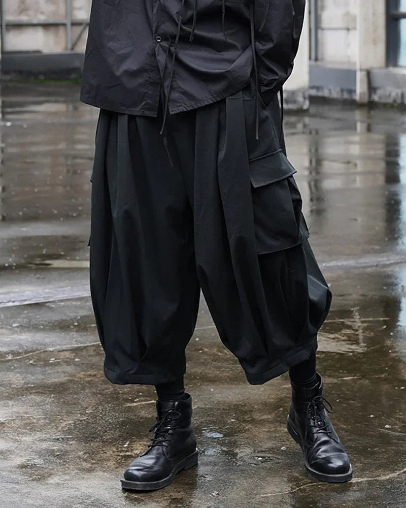 Sleek Black Tactical Cargo Pants - cargo pants - Stylish Black Tactical Cargo Pants for Everyday Wear
