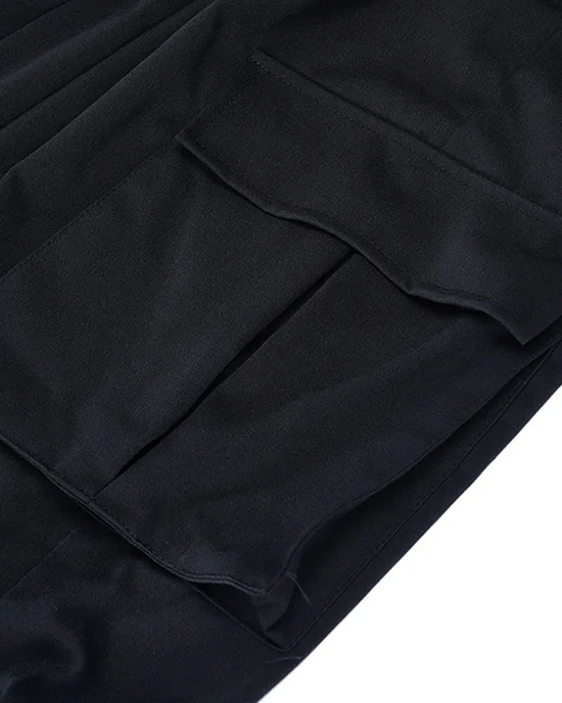Sleek Black Tactical Cargo Pants -  comfortable tactical pants - Stylish Black Tactical Cargo Pants for Everyday Wear