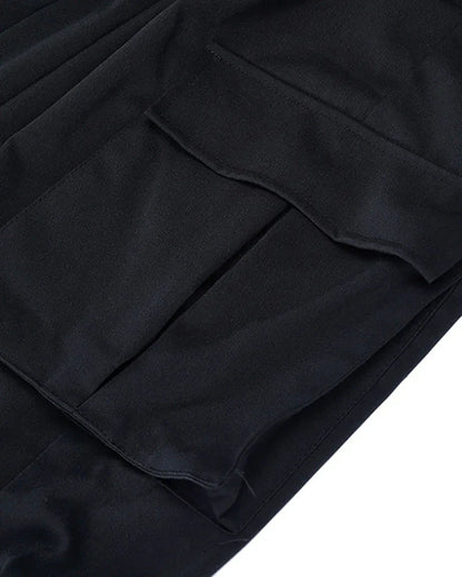 Sleek Black Tactical Cargo Pants -  comfortable tactical pants - Stylish Black Tactical Cargo Pants for Everyday Wear
