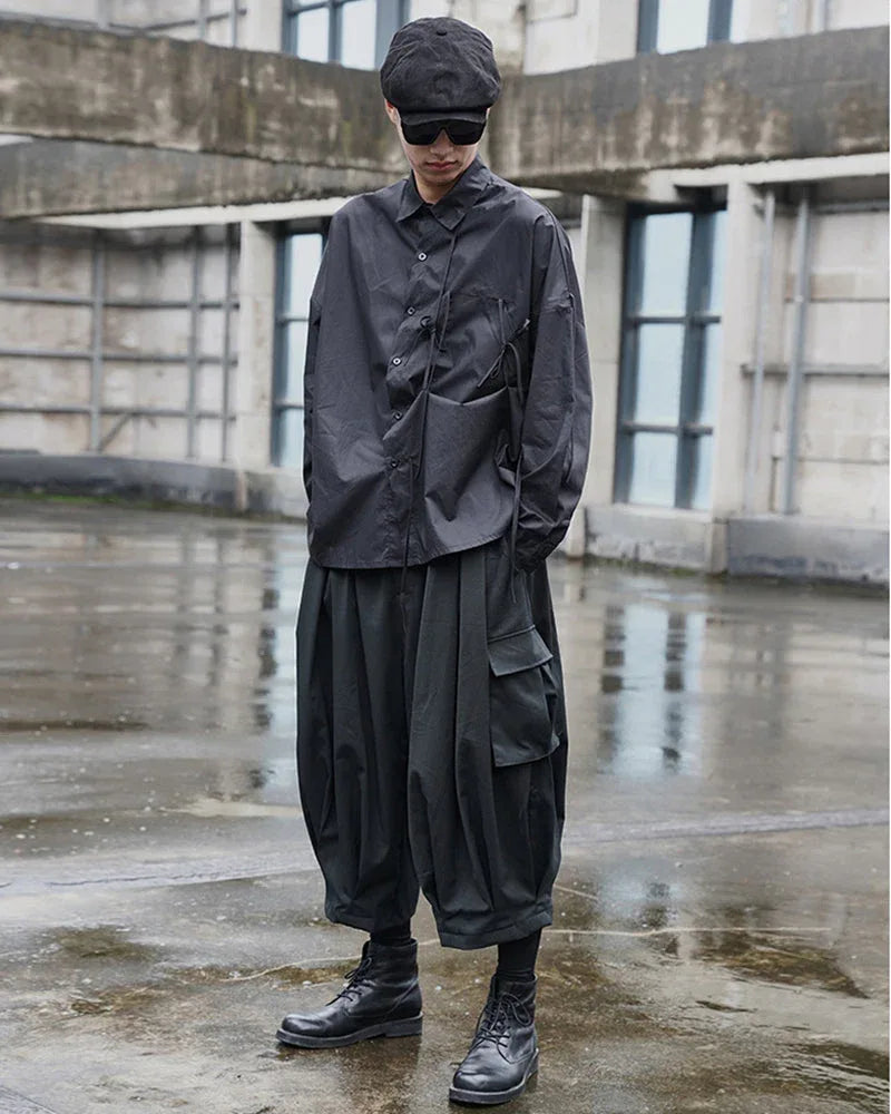 Sleek Black Tactical Cargo Pants -  durable cargo pants - Stylish Black Tactical Cargo Pants for Everyday Wear