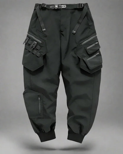 Sleek Black Techwear Cargo Pants - stylish cargo pants - Sleek Black Techwear Cargo Pants for Everyday Use