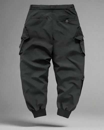 Sleek Black Techwear Cargo Pants - techwear pants - Sleek Black Techwear Cargo Pants for Everyday Use