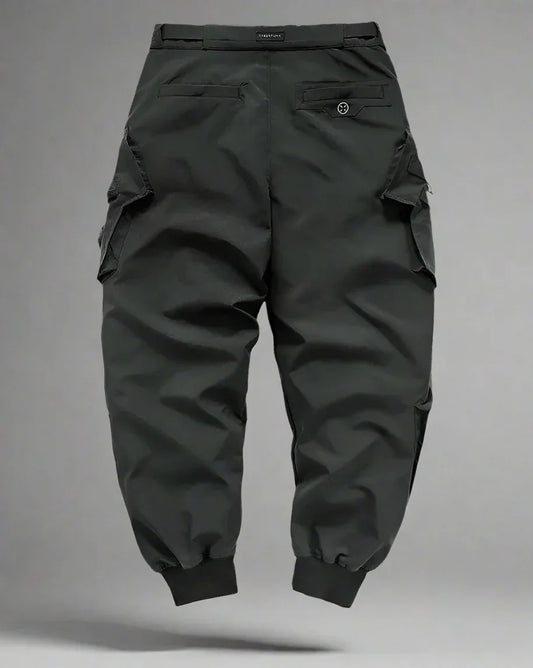 Sleek Black Techwear Cargo Pants - techwear pants - Sleek Black Techwear Cargo Pants for Everyday Use