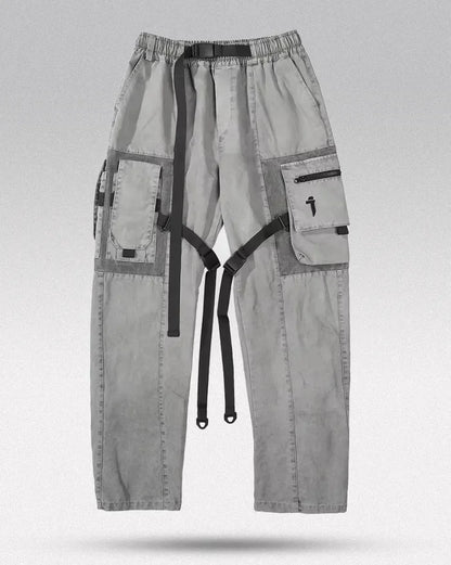 Sleek Grey Techwear Trousers -  techwear pants - Grey Techwear Trousers for Urban Living
