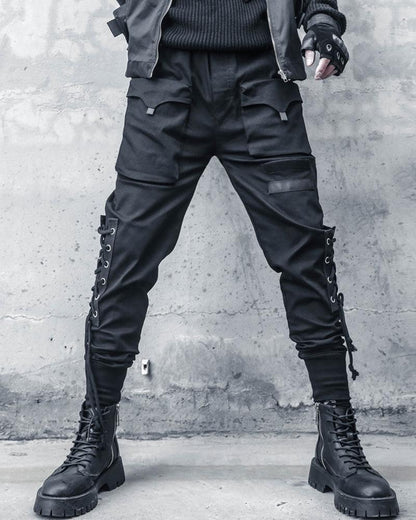 Sleek Slim Cargo Trousers -  black cargo - Sleek Slim Cargo Trousers for Stylish Comfort