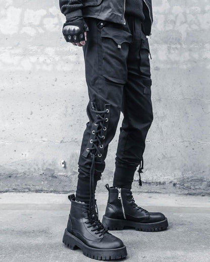 Sleek Slim Cargo Trousers -  comfortable cargo trousers - Sleek Slim Cargo Trousers for Stylish Comfort