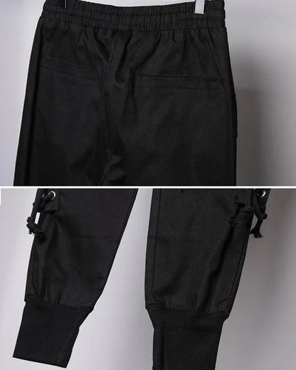 Sleek Slim Cargo Trousers - techwear-core - Sleek Slim Cargo Trousers for Stylish Comfort
