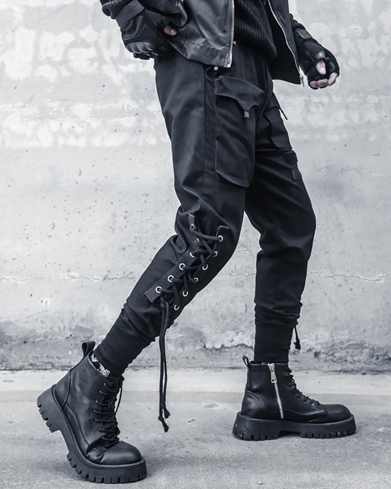 Sleek Slim Cargo Trousers - techwear-core - Sleek Slim Cargo Trousers for Stylish Comfort