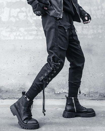 Sleek Slim Cargo Trousers - techwear-core - Sleek Slim Cargo Trousers for Stylish Comfort
