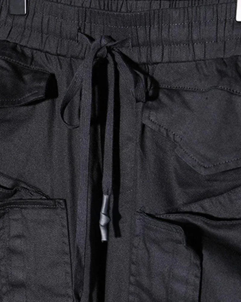 Sleek Slim Fit Cargo Trousers -  streetwear - Sleek Slim Fit Cargo Trousers with Pockets