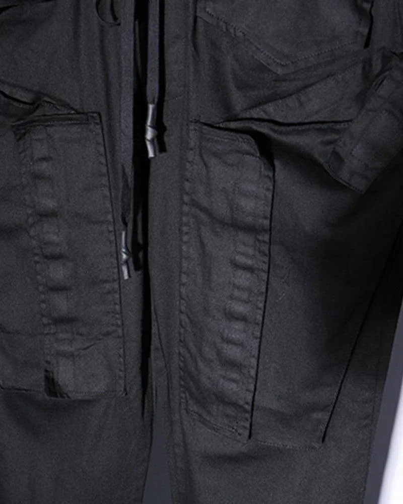 Sleek Slim Fit Cargo Trousers -  stylish pants - Sleek Slim Fit Cargo Trousers with Pockets