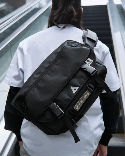 Sleek Sling Messenger Tote - spacious compartments - Sleek Sling Messenger Tote for Everyday Use