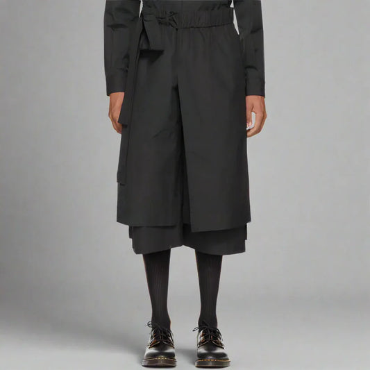 Sleek Sophistication Hakama Pants - calf-length pants - Chic Hakama Pants for Stylish Comfort