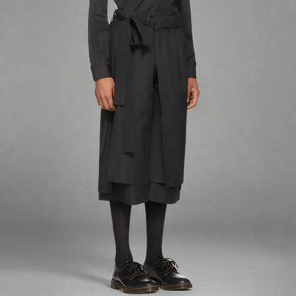 Sleek Sophistication Hakama Pants - hakama pants - Chic Hakama Pants for Stylish Comfort