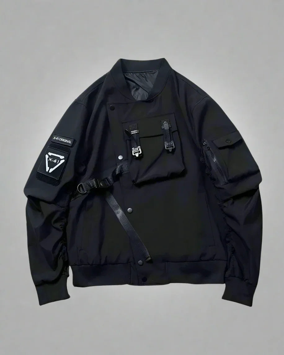 Sleek Space-Ready Bomber Jacket -  streetwear - Sleek Space-Ready Bomber Jacket for Urban Style