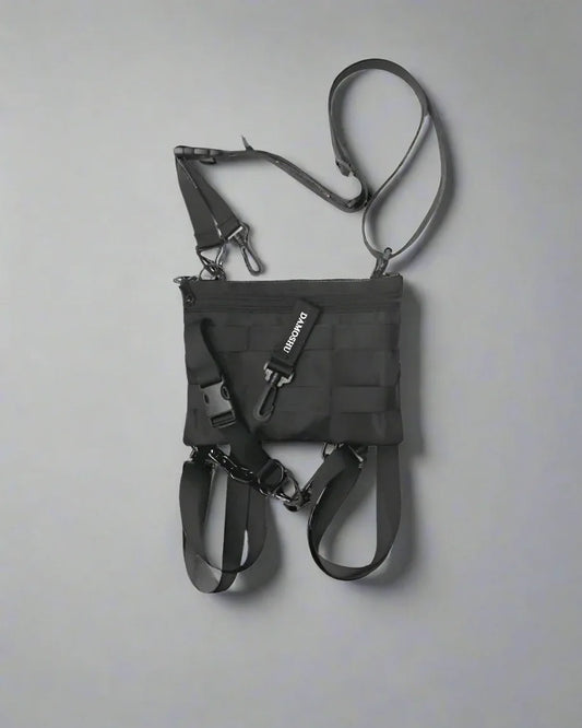 Sleek Urban Chest Pack - chest pack - Sleek Urban Chest Pack in Black Polyester