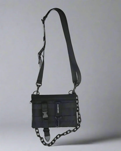 Sleek Urban Chest Pack - durable chest pack - Sleek Urban Chest Pack in Black Polyester