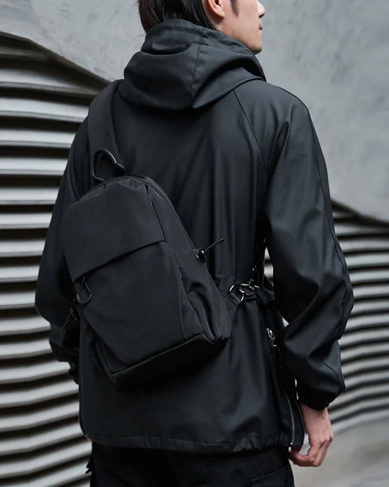 Sleek Urban Tech Sling Bag - techwear-core - Sleek Urban Tech Sling Bag for Everyday Use